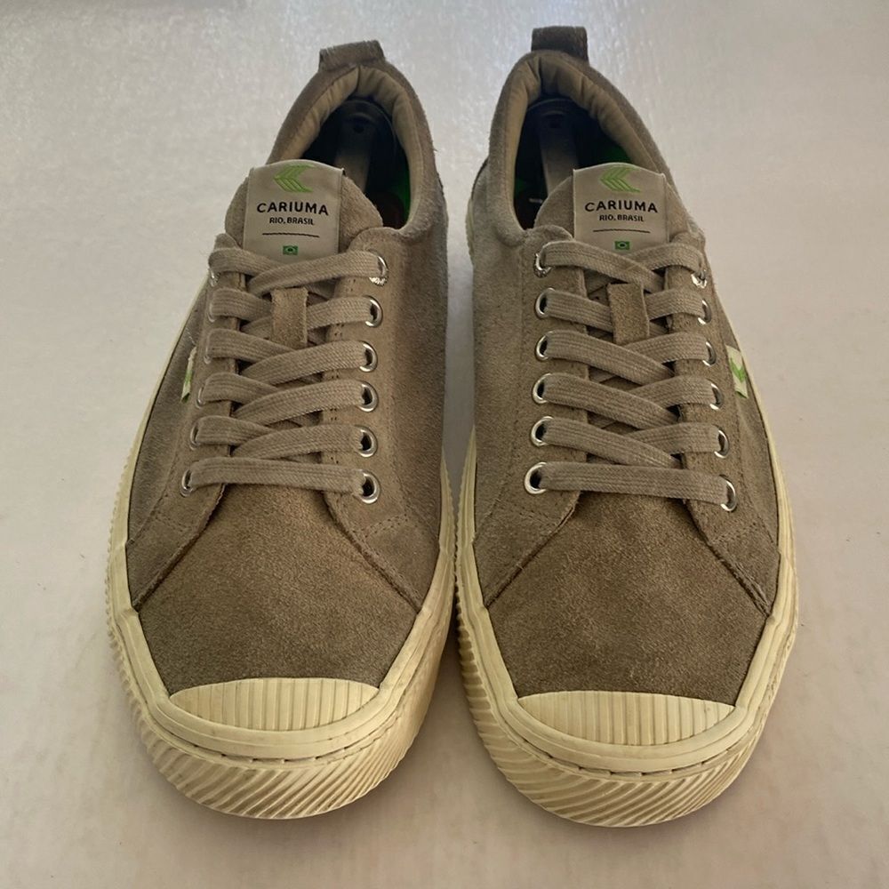 CARIUMA Men’s Suede Leather Sneakers Size 9